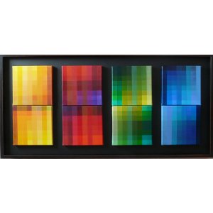 Farbklang 2, 54 x 108 cm ( 8 Tafeln á 20 x 20 cm )