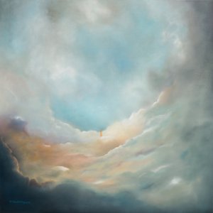 Ausstieg, 80 x 80 cm