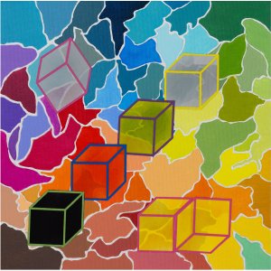 Ansichtssache 4, 30 x 30 cm