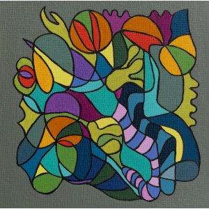 Gerahmtes Glück 1, 20 x 20 cm
