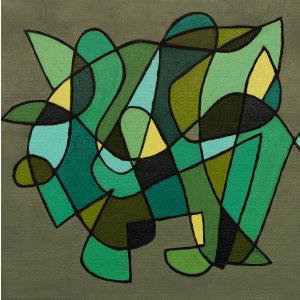 Gerahmtes Glück 11, 20 x 20 cm