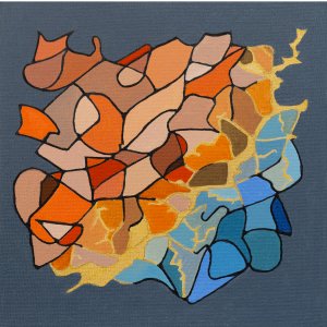 Gerahmtes Glück 12, 20 x 20 cm
