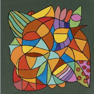 Gerahmtes Glück 2, 20 x 20 cm
