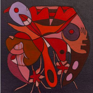 Gerahmtes Glück 6, 20 x 20 cm