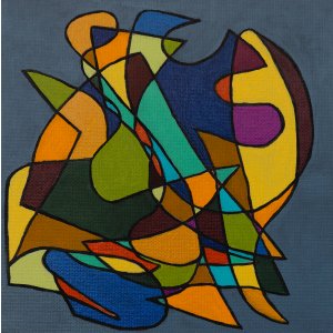 Gerahmtes Glück 7, 20 x 20 cm