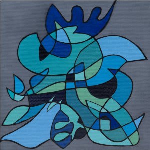 Gerahmtes Glück 8, 20 x 20 cm