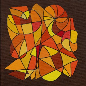 Gerahmtes Glück 9, 20 x 20 cm