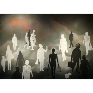 Menschen in Bewegung, 50 x 70 cm