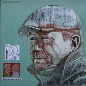 Porträt S, 30 x 30 cm