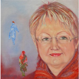 Porträt B, 30 x 30 cm