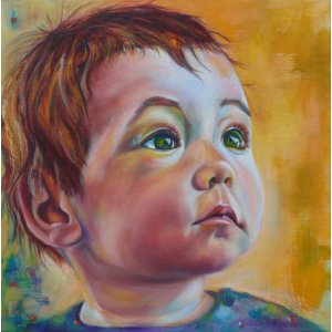 Porträt Q, 50 x 50 cm