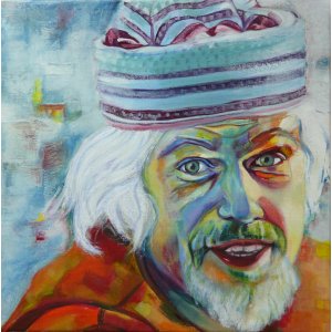 Porträt B, 40 x 40 cm