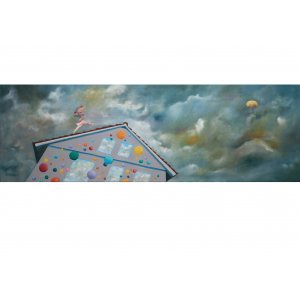 Wer weit springen will, muss lange Anlauf nehmen, 30 x 90 cm