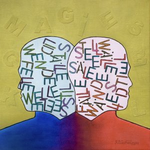 Durcheinander, 40 x 40 cm